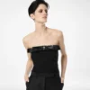 Strapless Top with Bow Detail Strapless Top with Bow Detail