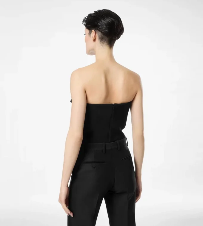 Strapless Top with Bow Detail Strapless Top with Bow Detail