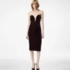 Strapless Velvet Cocktail Dress Strapless Velvet Cocktail Dress