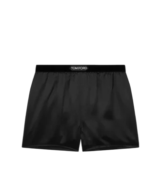 Stretch Silk Satin Boxer Shorts