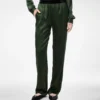 Stretch Silk Satin Pj Pants