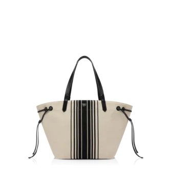 Striped Jacquard Large Tote