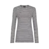 Striped Long Sleeve T-Shirt with Tonal Tf Embroidered Logo