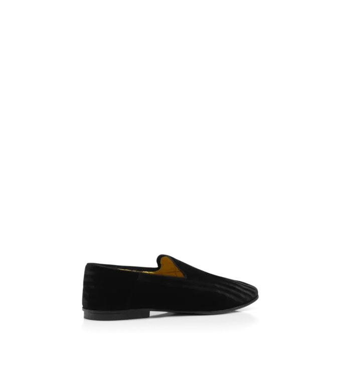 Striped Velvet Steven Slipper