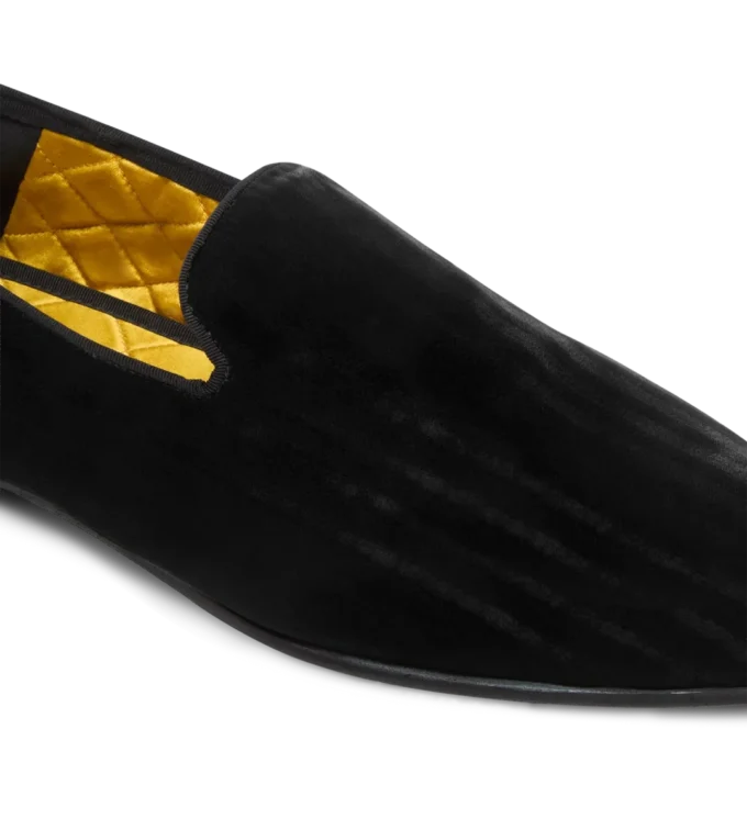 Striped Velvet Steven Slipper