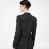 Striped Wool Cotton Barathea Single Breasted Jacket Striped Wool Cotton Barathea Single Breasted Jacket