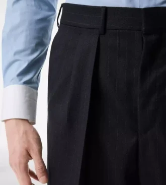 Subtle Pinstripe Double Pleat Pant Subtle Pinstripe Double Pleat Pant