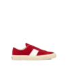 Suede and Printed Alligator Cambridge Sneaker