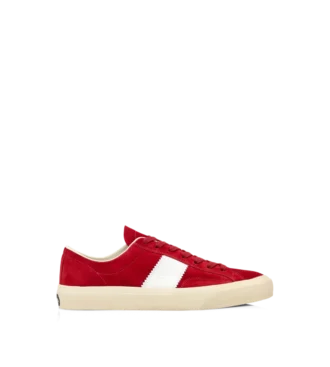 Suede and Printed Alligator Cambridge Sneaker