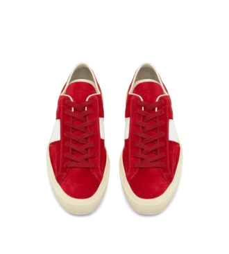Suede and Printed Alligator Cambridge Sneaker