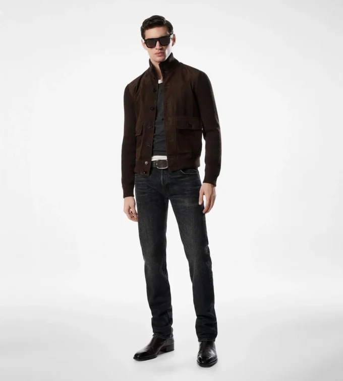 Suede Front Merino Blouson
