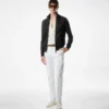 Suede Front Wool Zip Through