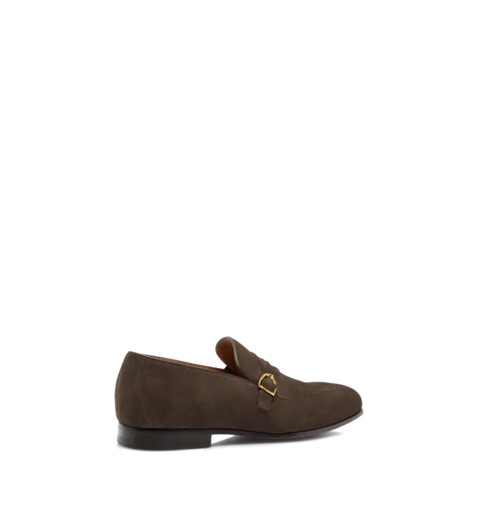 Suede Gigi Twisted Band Buckle Loafer Suede Gigi Twisted Band Buckle Loafer