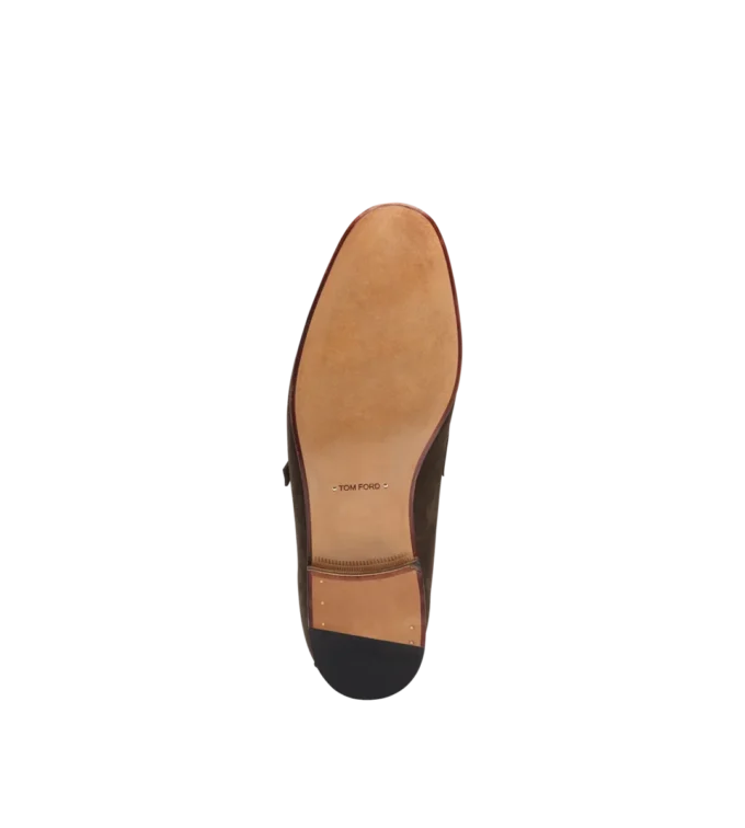 Suede Gigi Twisted Band Buckle Loafer Suede Gigi Twisted Band Buckle Loafer