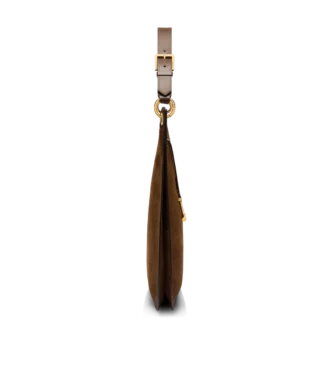 Suede Leather and Smooth Leather Tara Large Crossbody