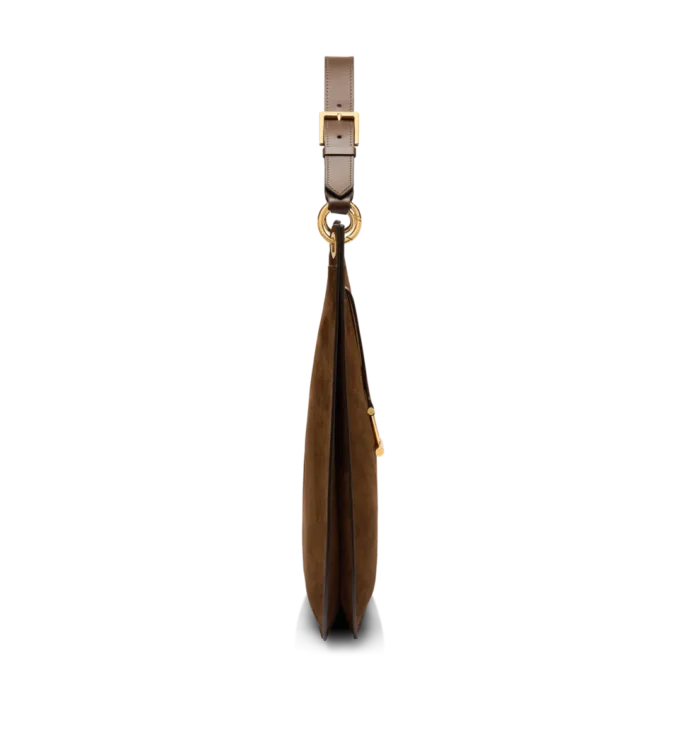 Suede Leather and Smooth Leather Tara Large Crossbody