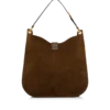 Suede Leather and Smooth Leather Tara Large Crossbody