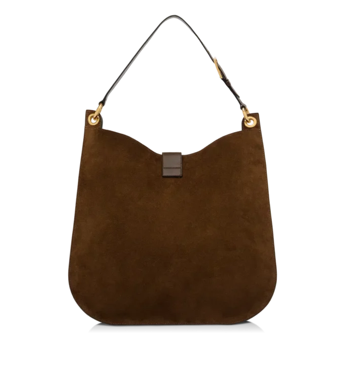 Suede Leather and Smooth Leather Tara Large Crossbody