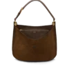Suede Leather and Smooth Leather Tara Large Crossbody