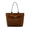 Suede Leather Audrey Medium Tote Suede Leather Audrey Medium Tote