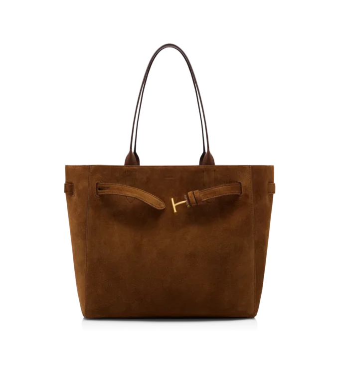 Suede Leather Audrey Medium Tote Suede Leather Audrey Medium Tote