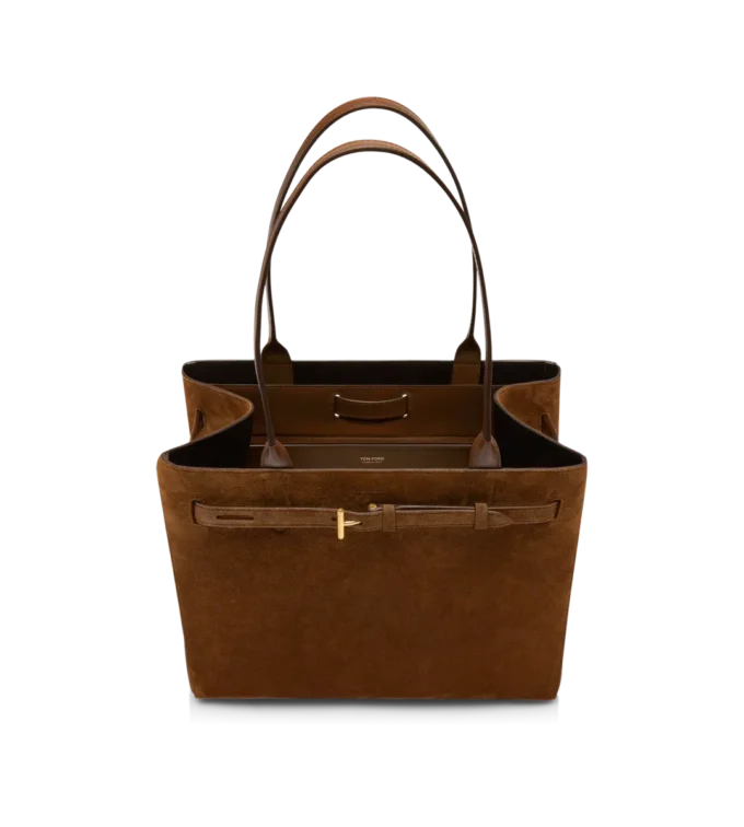 Suede Leather Audrey Medium Tote Suede Leather Audrey Medium Tote