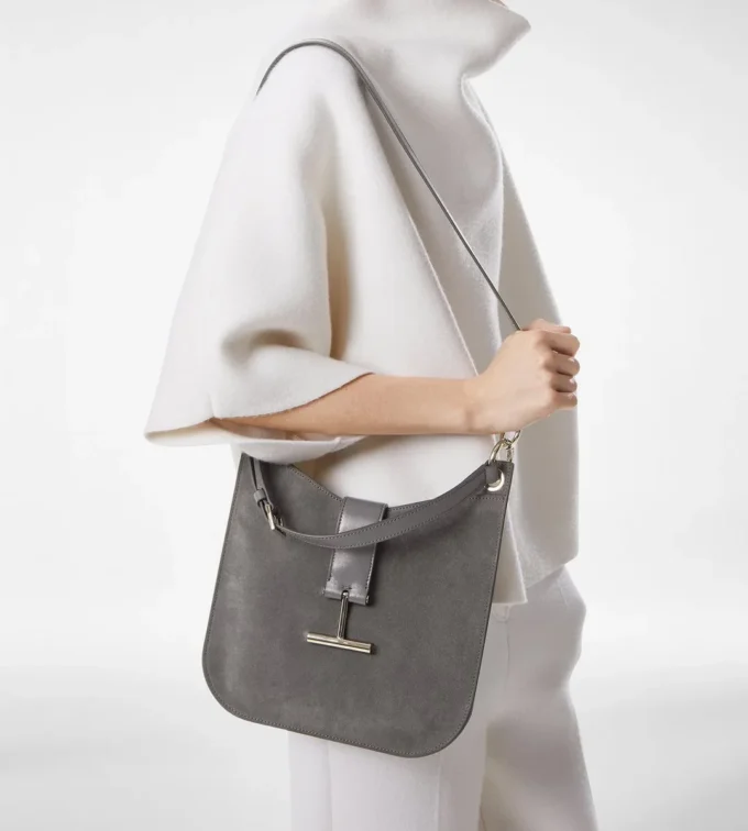 Suede Leather Tara Small Crossbody