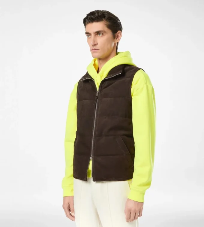 Suede Light-Fill Gilet