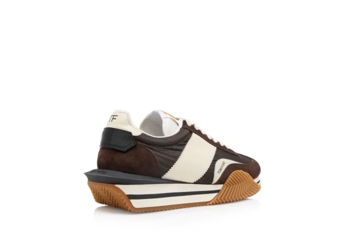 Suede Technical Fabric James Sneaker