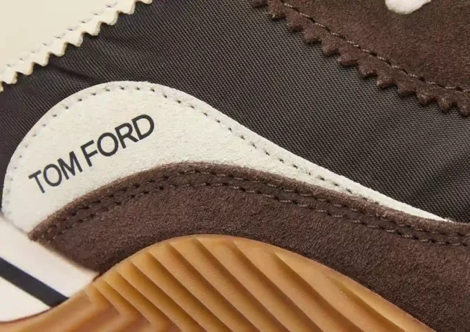 Suede Technical Fabric James Sneaker