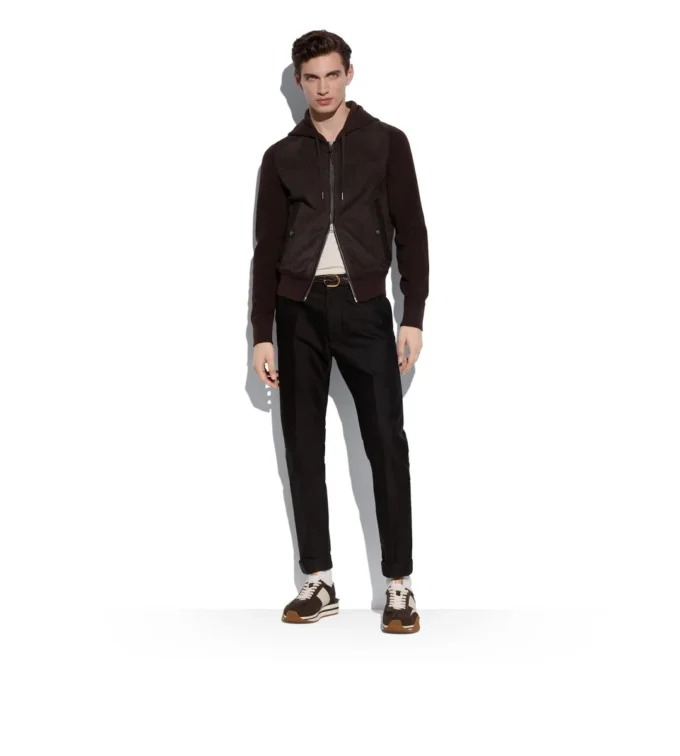 Suede Technical Fabric James Sneaker