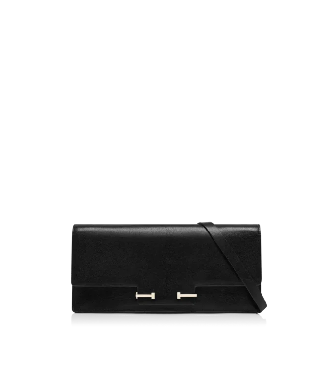 Supple Grain Leather Aube E/W Shoulder Bag Supple Grain Leather Aube E/W Shoulder Bag