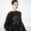 Supple Grain Leather Aube E/W Shoulder Bag Supple Grain Leather Aube E/W Shoulder Bag