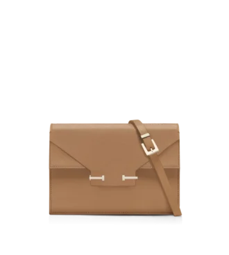 Supple Grain Leather Aube Shoulder Bag