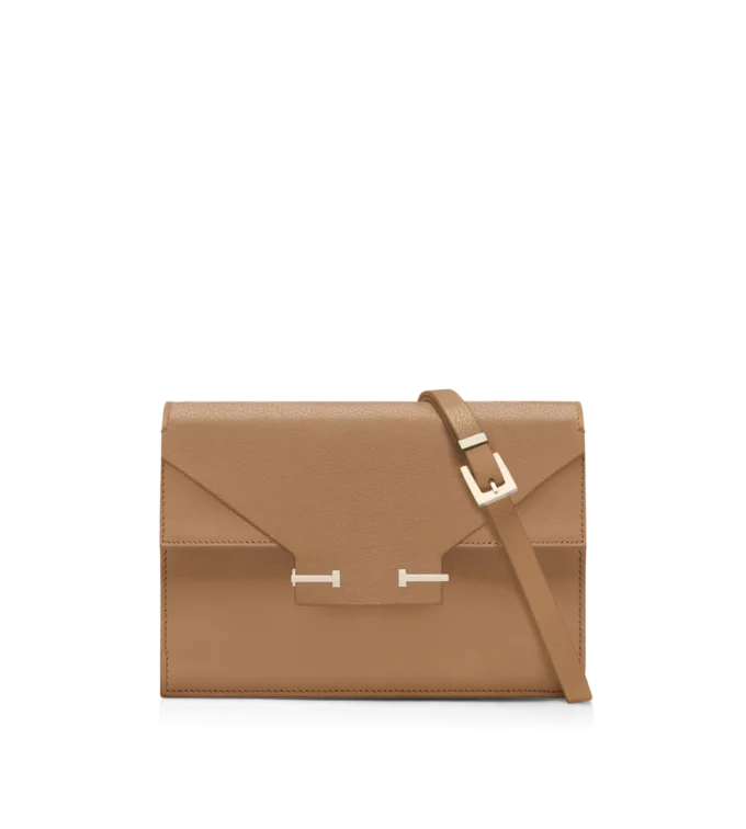 Supple Grain Leather Aube Shoulder Bag