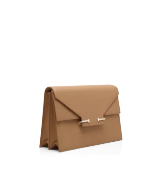 Supple Grain Leather Aube Shoulder Bag