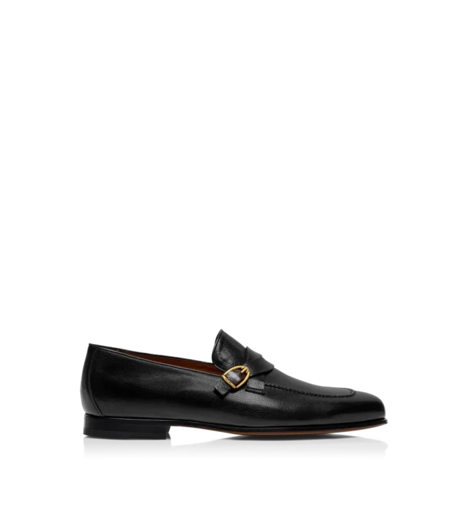 Supple Grain Leather Gigi Twisted Band Buckle Loafer Supple Grain Leather Gigi Twisted Band Buckle Loafer