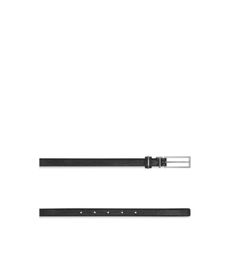Supple Grain Leather Metal T Loop Belt