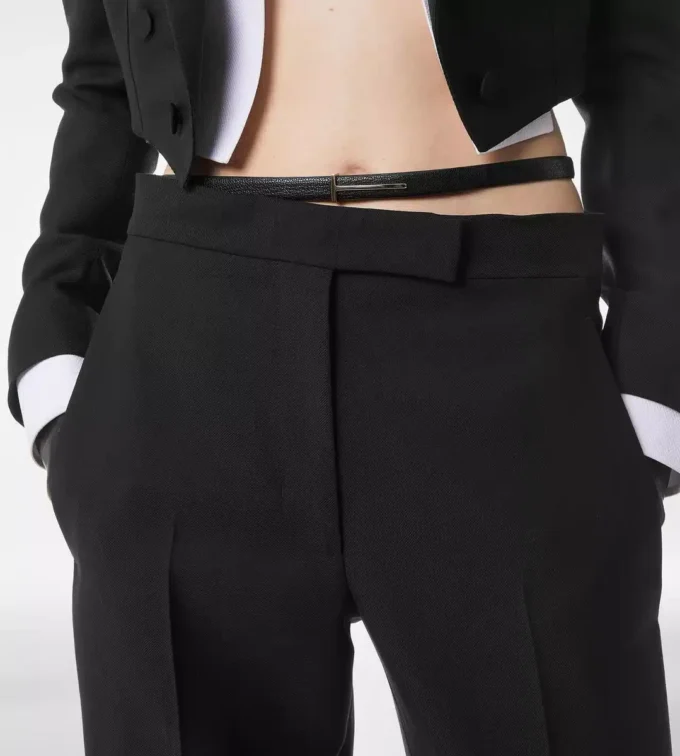 Supple Grain Leather Slim T Belt