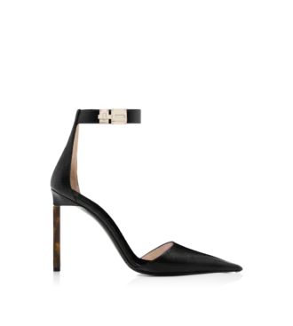 supple grain leather t latch ankle strap pump 1 330x367 - Supple Grain Leather T Latch Ankle Strap Pump