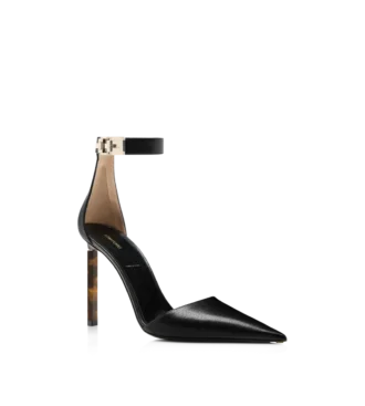 supple grain leather t latch ankle strap pump 2 330x367 - Supple Grain Leather T Latch Ankle Strap Pump