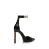 Supple Grain Leather T Latch Ankle Strap Pump Supple Grain Leather T Latch Ankle Strap Pump