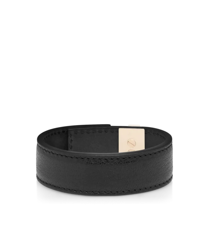 Supple Grain Leather T Latch Bracelet