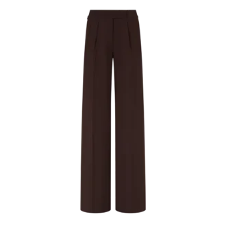Tailored Double Pleat Wide Leg Pants