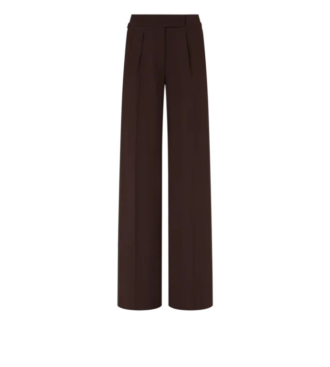 Tailored Double Pleat Wide Leg Pants