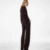 Tailored Double Pleat Wide Leg Pants