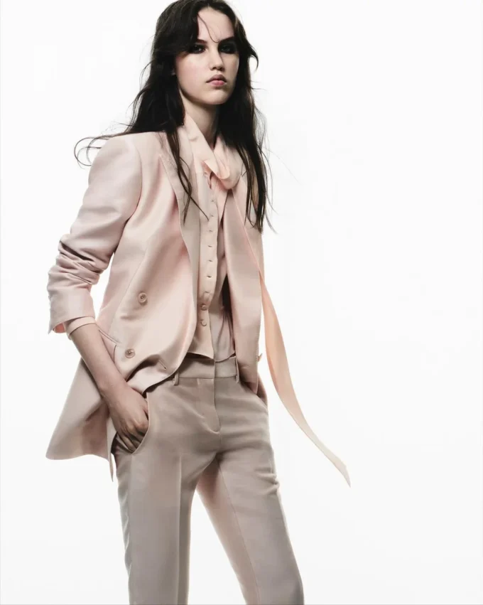 Double Breasted Peak Lapel Jacket Double Breasted Peak Lapel Jacket