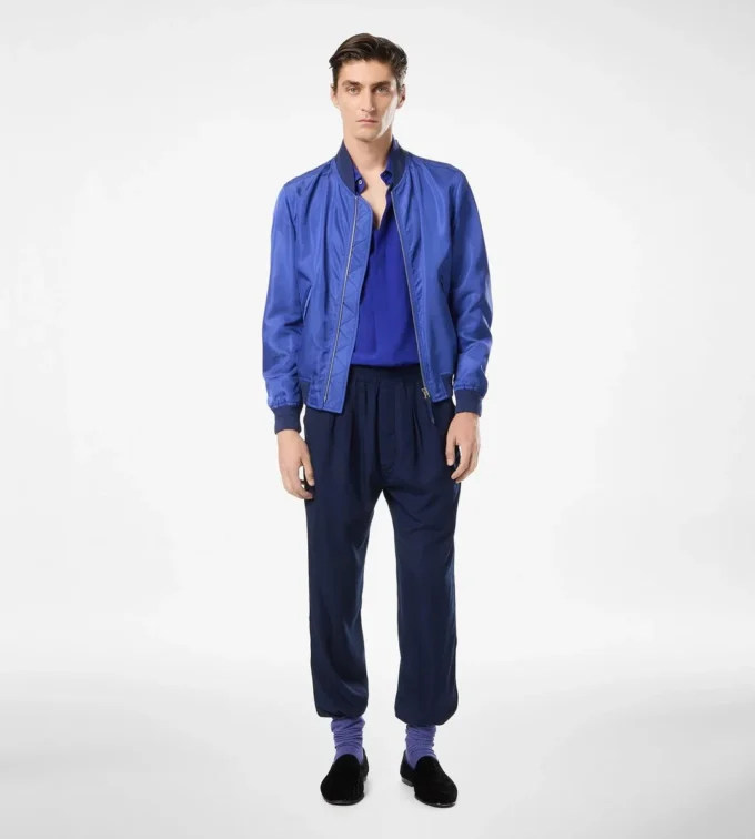 Technical Silk Poplin Lightweight Bomber