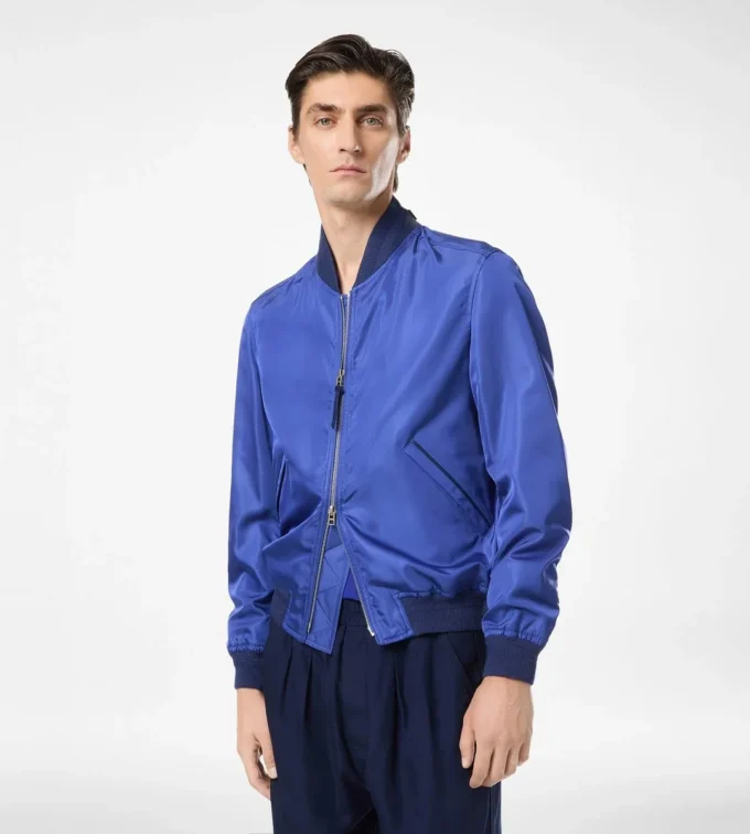 Technical Silk Poplin Lightweight Bomber