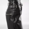 Textured Grain Leather Leather Biker Pants Textured Grain Leather Leather Biker Pants